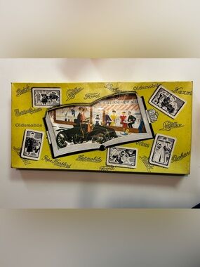 Set of 4 Kentley DeLuxe Antique Autos Buffet  Trays Vintage 1950s Unused RARE